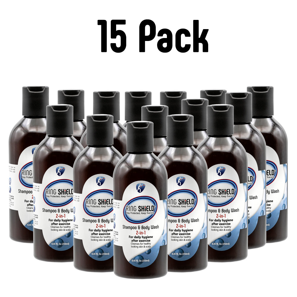 15-Pack of Ring Shield 2-in-1 Shampoo & Body Wash