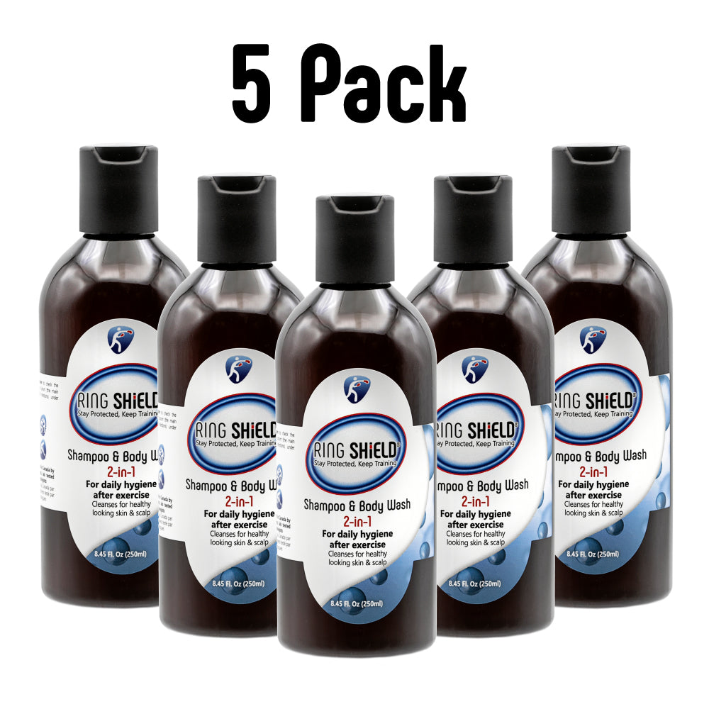 5-Pack of Ring Shield 2-in-1 Shampoo & Body Wash